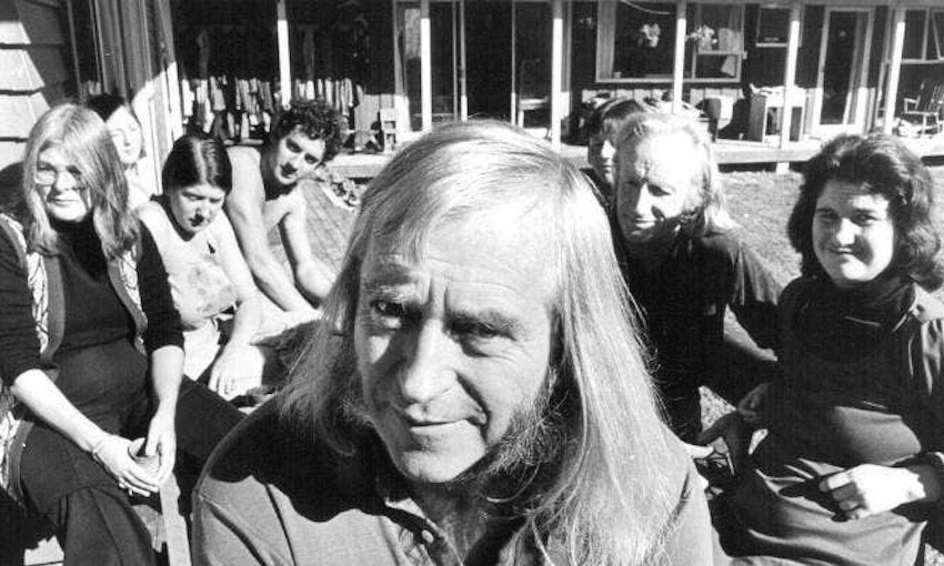 Centrepoint guru Bert Potter with some of his followers, late 1970s (Photo: Supplied) 
