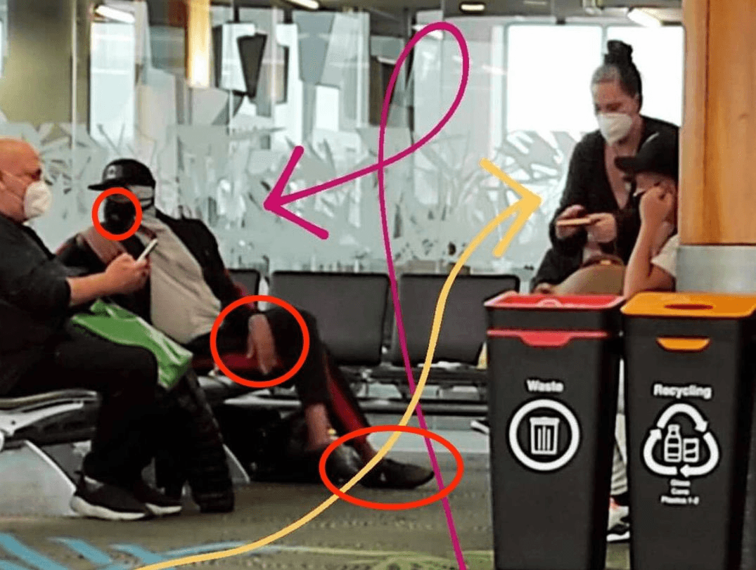 RuPaul at the airport