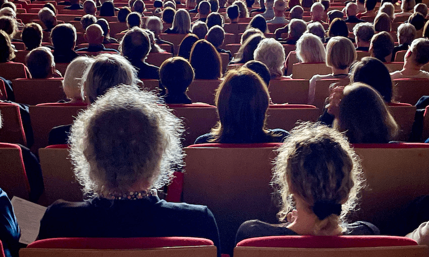A candid shot from the Auckland Writers Festival (Photo: Patrick Reynolds) 
