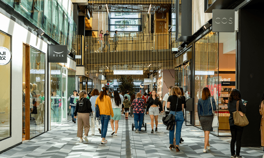 Shoppers at Commercial Bay (Photo: Supplied) 
