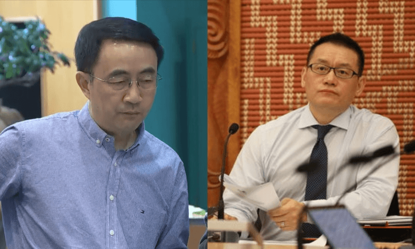 Former MPs Dr Jian Yang and Raymond Huo (Radio NZ)  
