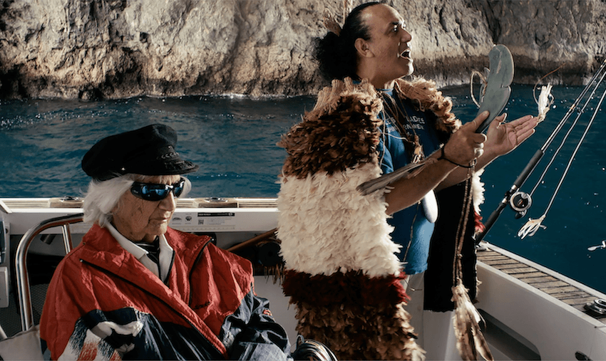 The eponymous stars of James and Isey in a scene from the film (Image: Supplied) 
