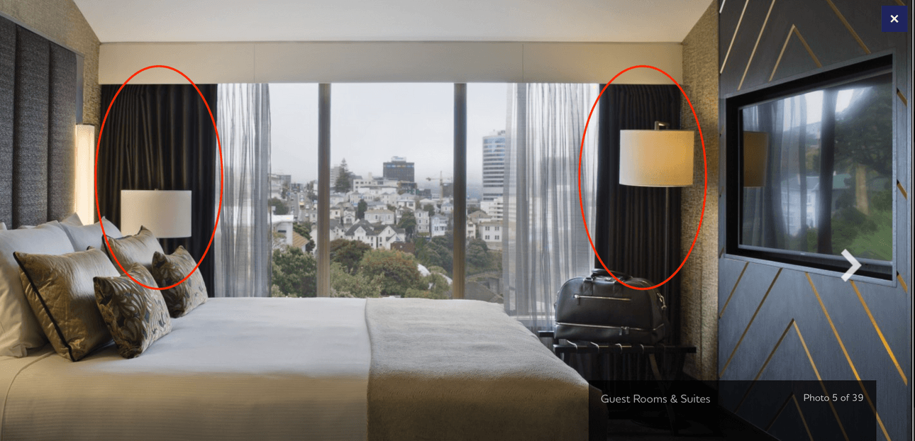 Curtains at the Grand Mercure