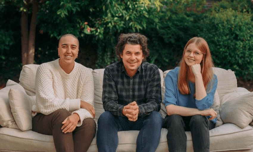 Mad, Toby and Alex in the special reunion episode of Friends. (Photo: Hōhua Kurene)