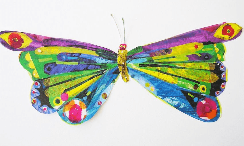 The butterfly from Eric Carle’s book The Very Hungry Caterpillar 
