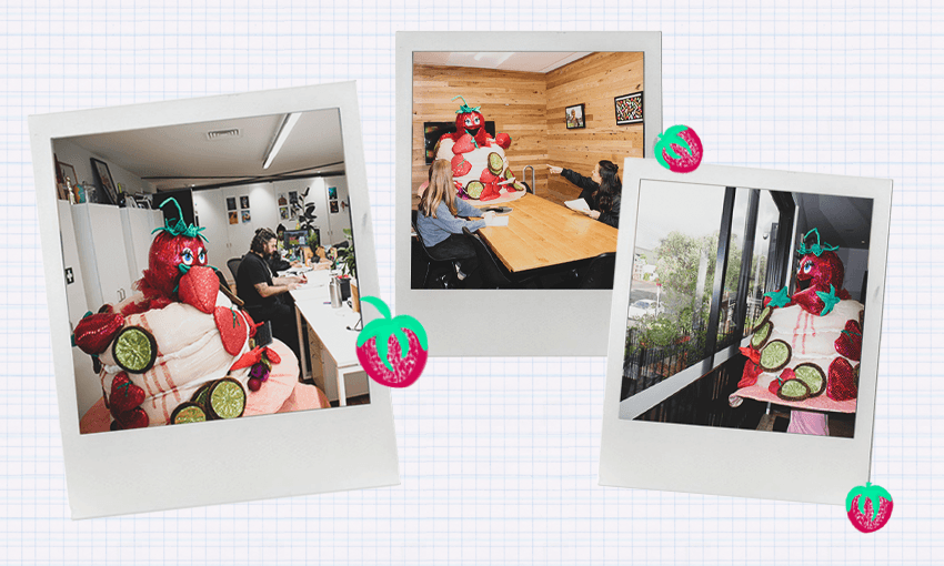 SNAPPED: One of our intrepid journalists took a trip… beneath the mask. (Image: Tina Tiller) 
