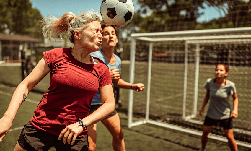 Heading soccer balls is one of the sporting activities that have been linked to higher risk of chronic brain injury (Photo: Getty Images)