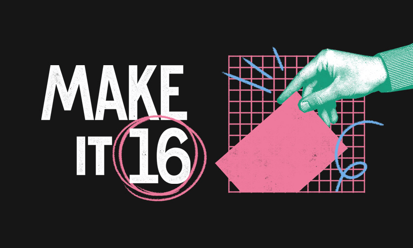 Make It 16 is campaigning to lower New Zealand’s voting age (Image: Baly Gaudin / Make It 16) 
