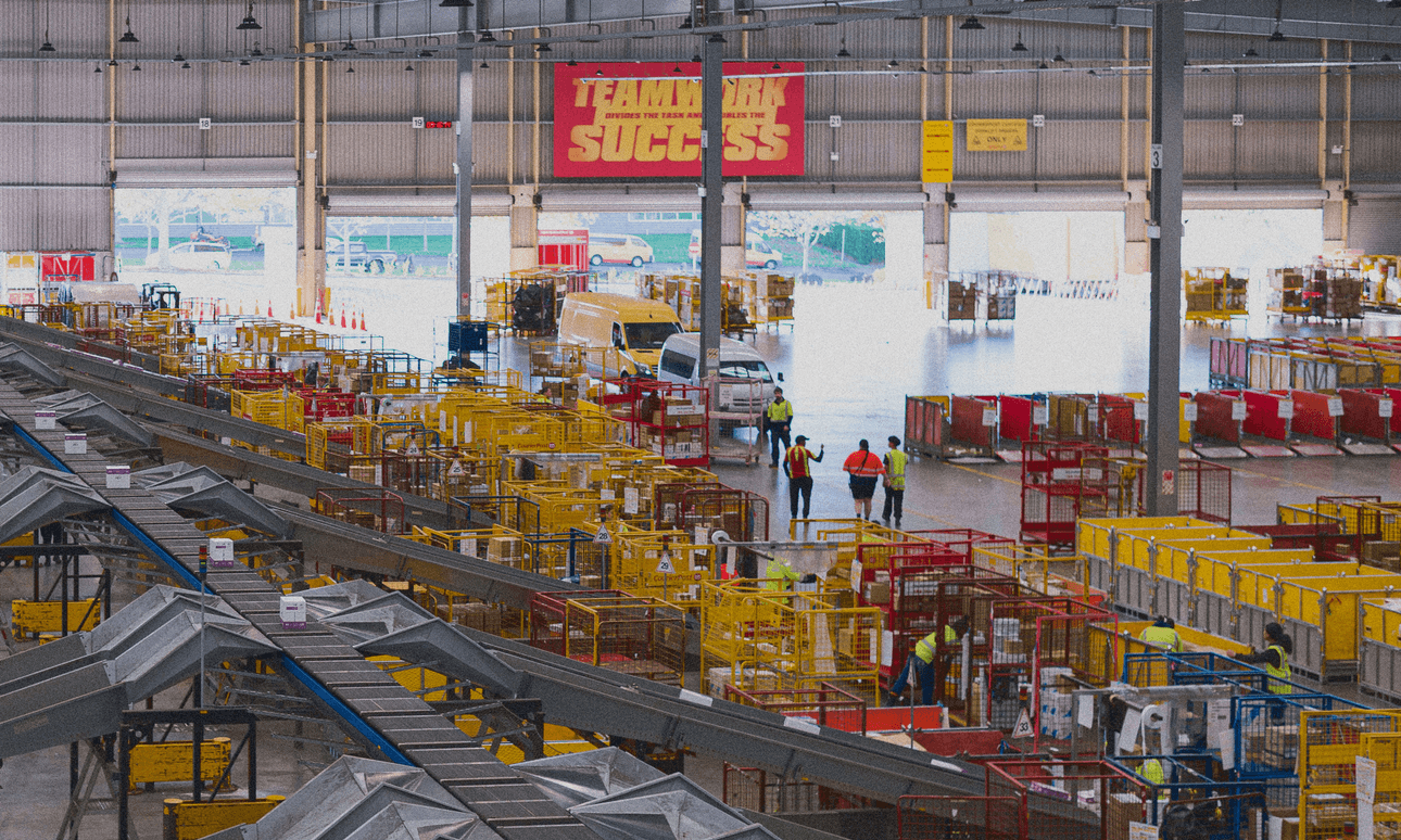 NZ Post’s National Sorting Centre in East Tāmaki, Auckland (Photo: Joe Hockley for The Spinoff) 
