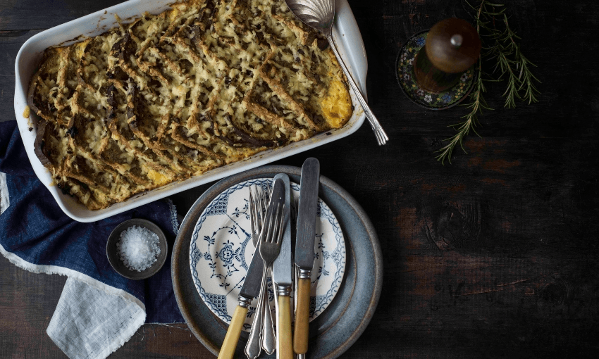 Savoury bread and butter pudding (Photo: Emma Boyd) 
