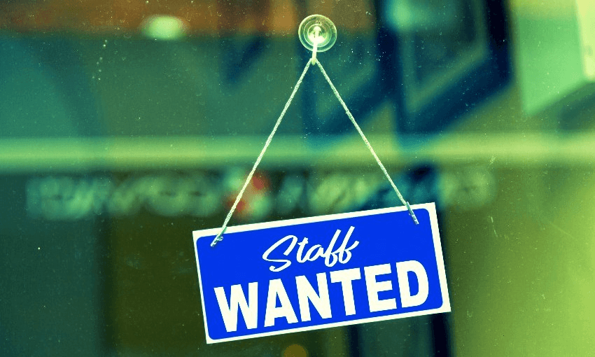 staff wanted sign on restaurant door