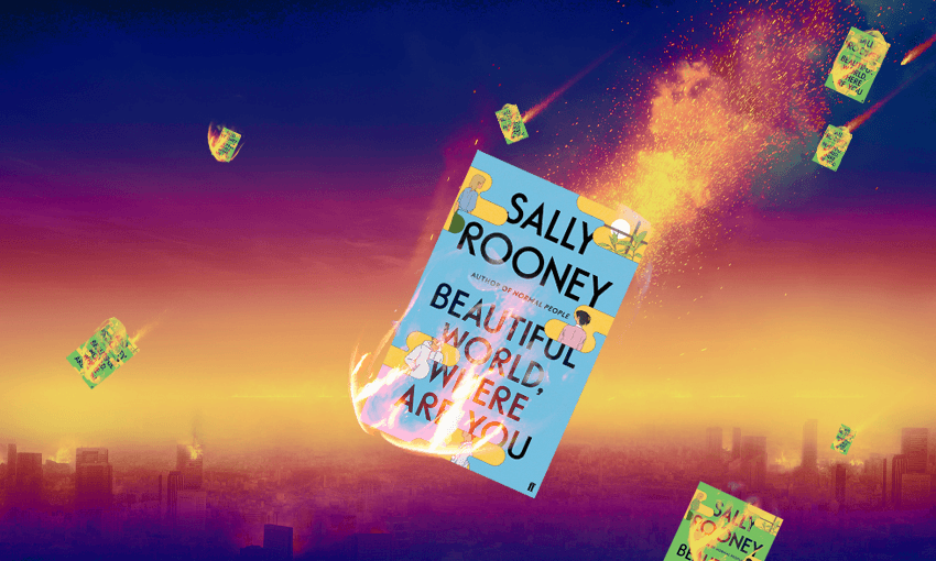 Flaming comets falling to Earth, except the comets are all Sally Rooney novels