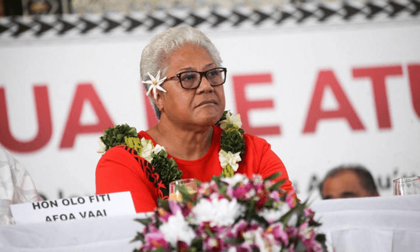 Sāmoa’s internationally recognised PM Fiame Mata’afa (Radio NZ) 
