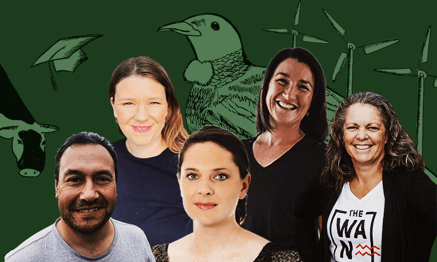 Our five grads (L-R) Grant Rhind, Kelly Rummins, Nykkie Gibson, Sarah Williams, and Carmen Blackler (Image: Tina Tiller) 
