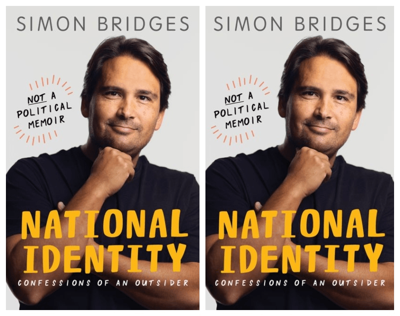 Book cover showing man in awkward chin on fist pose, smiling benignly