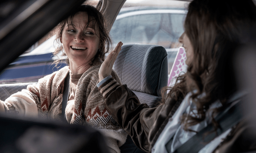 Essie Davis as Bunny King and Thomasin McKenzie as Tonyah in The Justice of Bunny King (Image: Supplied)