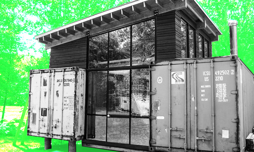 A house made from a shipping container (Image: Bianca Cross) 
