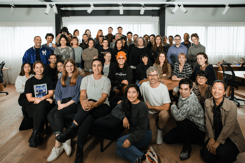 The Spinoff Group staff in the Morningside offices earlier this year  
