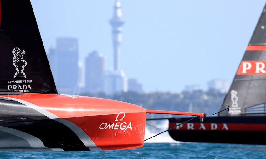 Team NZ are adamant they won’t race the next America’s Cup in Auckland, but it’s far from a done deal. (Photo: Gilles Martin-Raget / AFP) (Photo by GILLES MARTIN-RAGET/AFP via Getty Images) 
