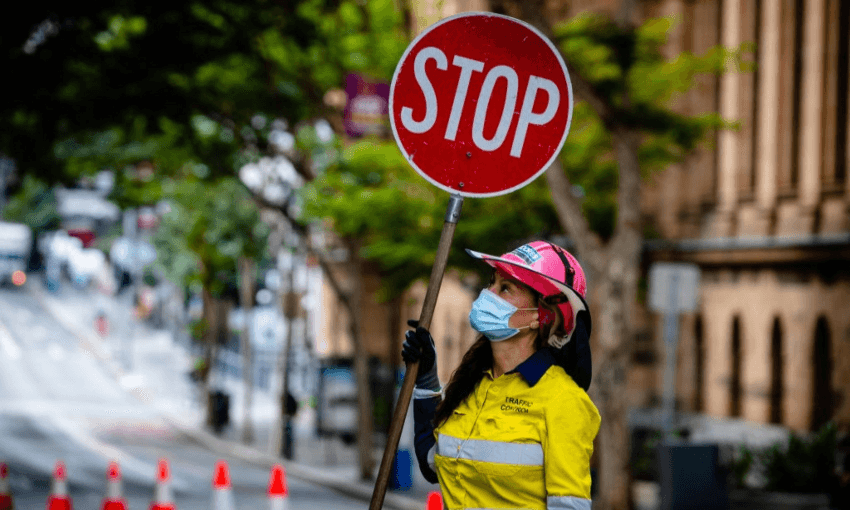 In Queensland, the strategy has been swift, sharp lockdowns in response to any sign of an outbreak. Photo by PATRICK HAMILTON/AFP via Getty Images 
