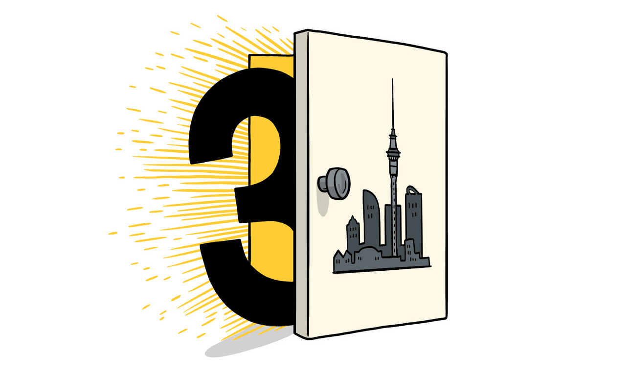 Auckland is going into level three. Illustration: Toby Morris