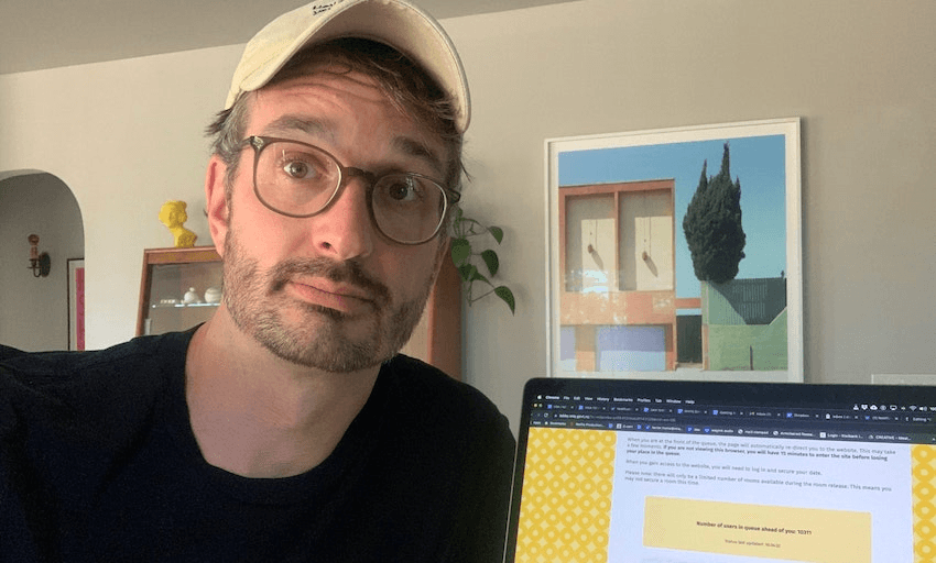 David Farrier and the new and improved MIQ website. 
