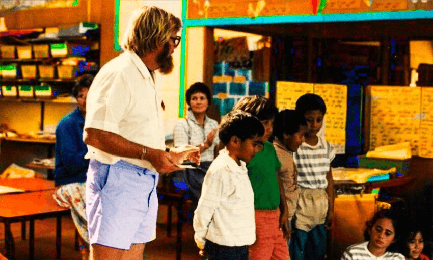 Tim Heath, teaching at Newton School (Photo: Supplied) 
