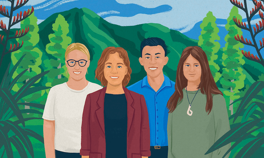 Sophie Handford, Shisla Macleod, Lit Wei Chin and Jess Jenkins (Illustrations: Ezra Whittaker) 
