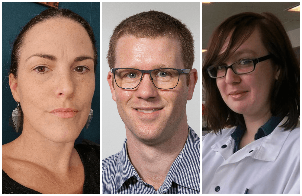 Kate Lee, Ben Dickson and Georgia Carson