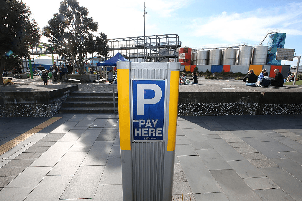 A parking meter in Wynyard Quarter, central Auckland (Photo: Fiona Goodall/Getty Images) 
