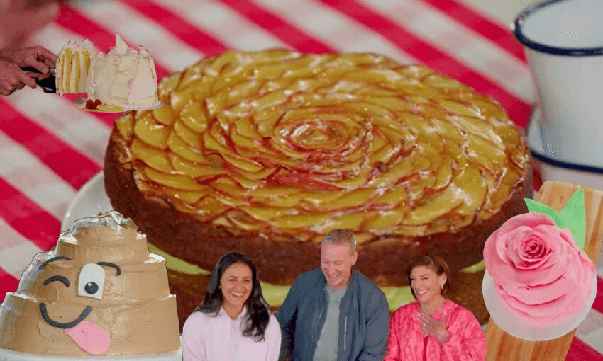 Episode one featured a near-perfect apple tart… and a poo cake 
