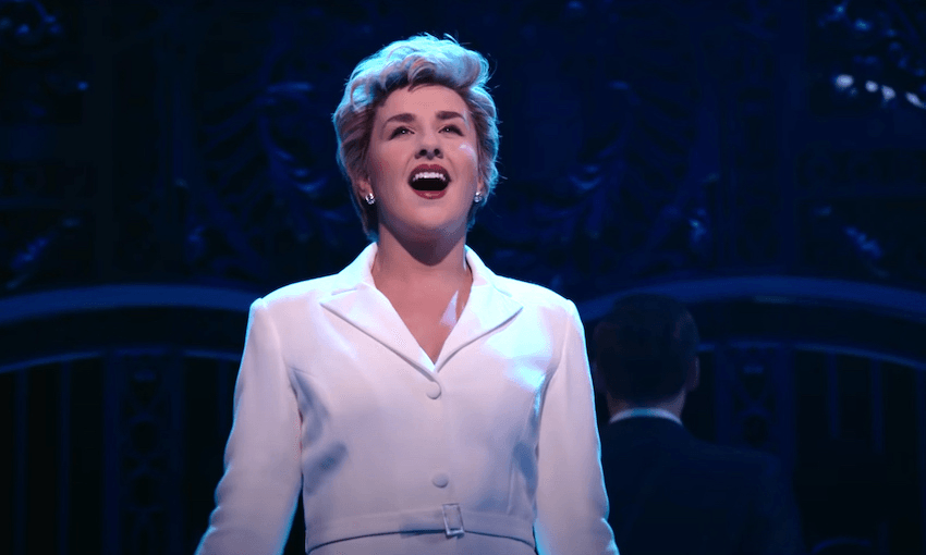 Jeanna De Waal stars as Princess Diana in Netflix’s history-making new musical, Diana. (Photo: Netflix/supplied) 
