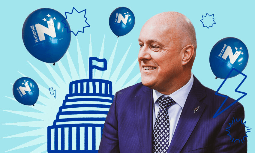 National leader Christopher Luxon is on course to become prime minister, (Image: Tina Tiller) 
