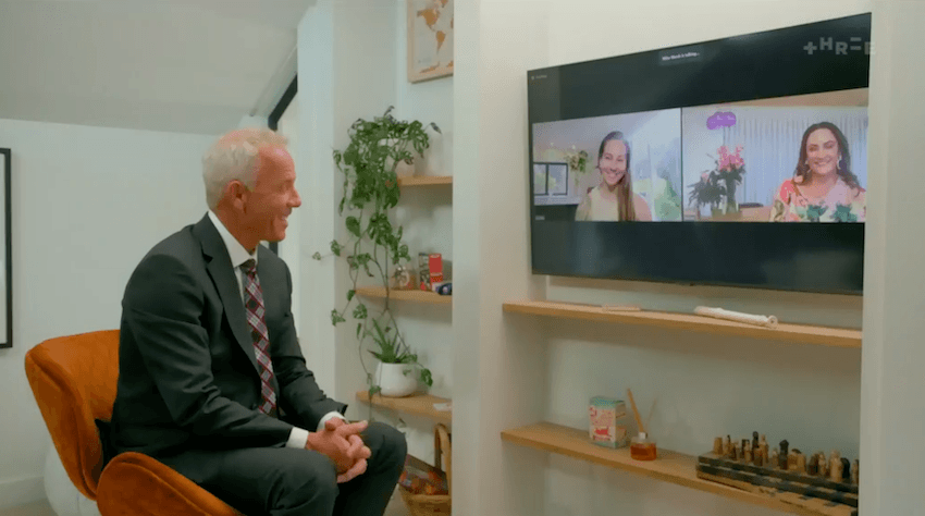 Mark and his tiny chair