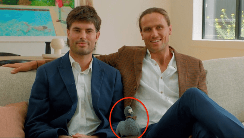 Tim and Arty and their lucky duck