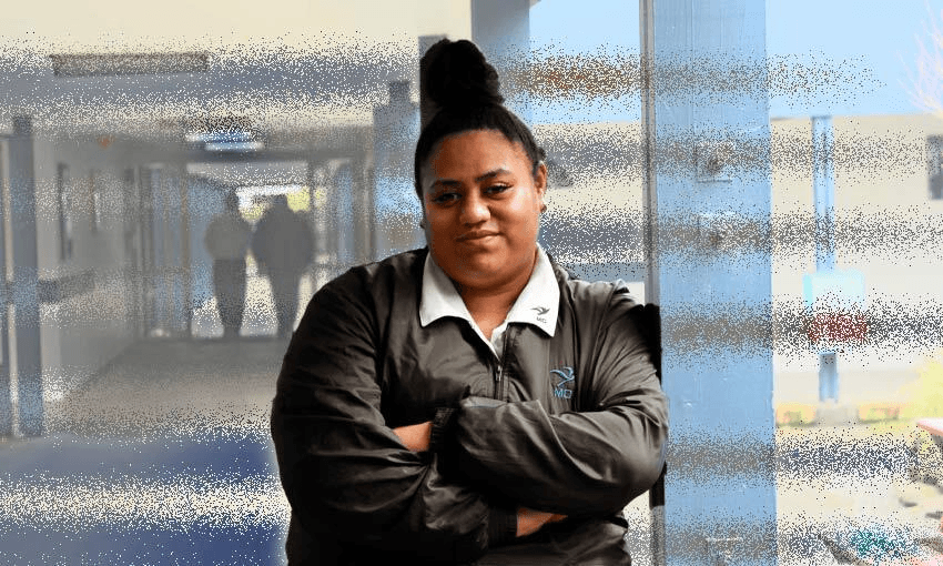 Māngere College year 12 student Gardenia Lemoa. (Photo: Tina Tiller) 
