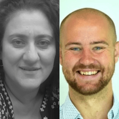 Vasso Apostolopoulos and Jack Feehan