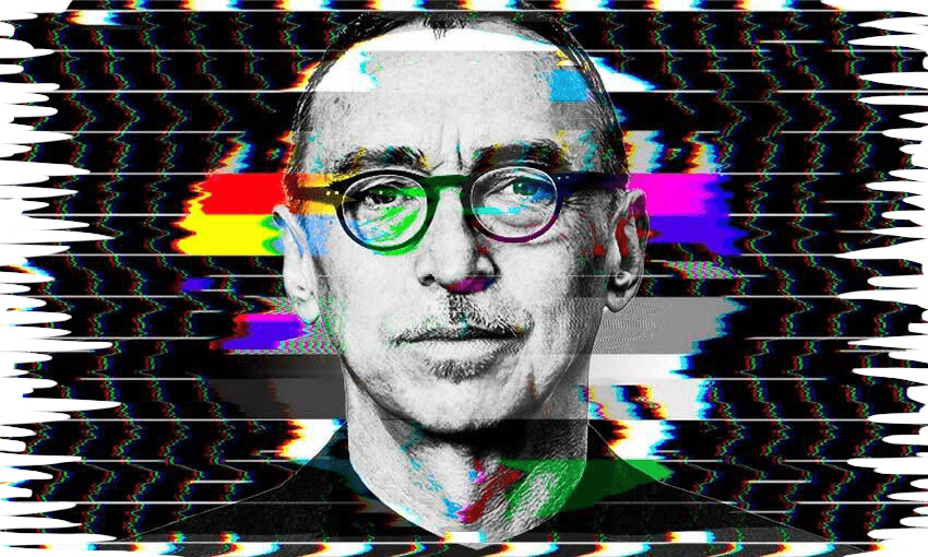 Marten Rabarts is resigning as the director of NZIFF after two years (Photo: Supplied; additional design by Tina Tiller 
