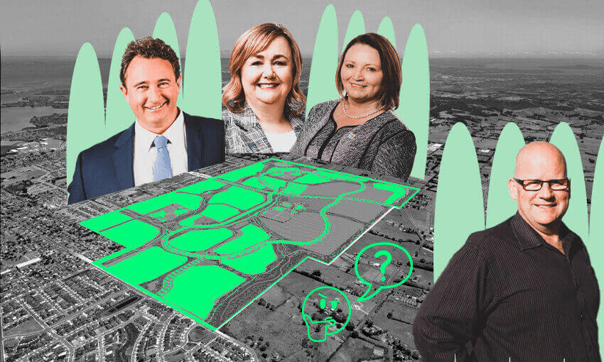 South Auckland politicians have raised concerns about a proposed eco-friendly property development. (Photo: Supplied, additional design Tina Tiller) 
