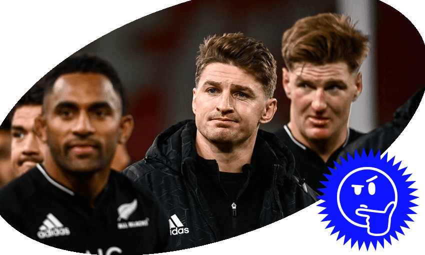The All Blacks still sit proudly at the top of the pyramid, but even that pointy end has been blunted by years of underwhelming performances. (Image: David Fitzgerald/Getty. Additional design: Archi Banal) 
