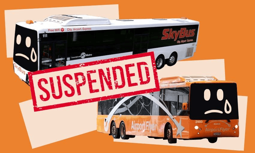 Thinking of catching either of these buses to or from the airport? THINK AGAIN. (Image: Archi Banal) 
