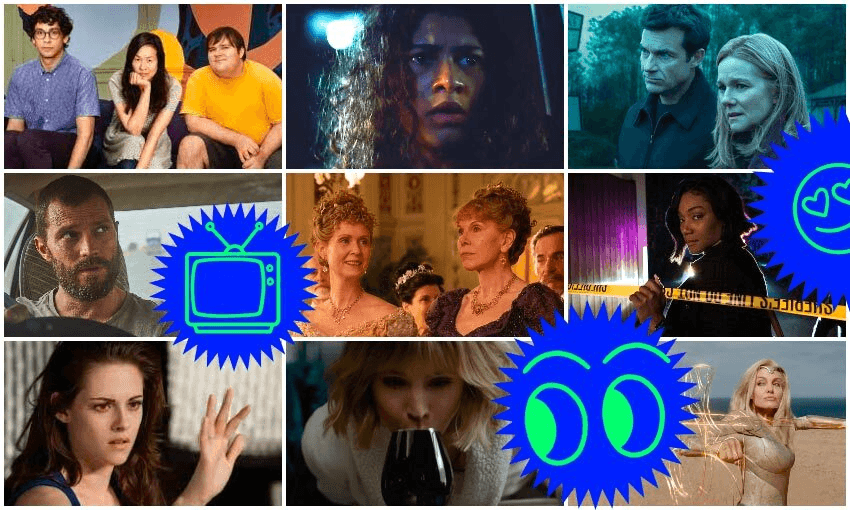 Zendaya? Laura Linney? Jamie Dornan? Cynthia Nixon? Yup, all of them are coming to streaming services in January. (Image Design: Tina Tiller) 
