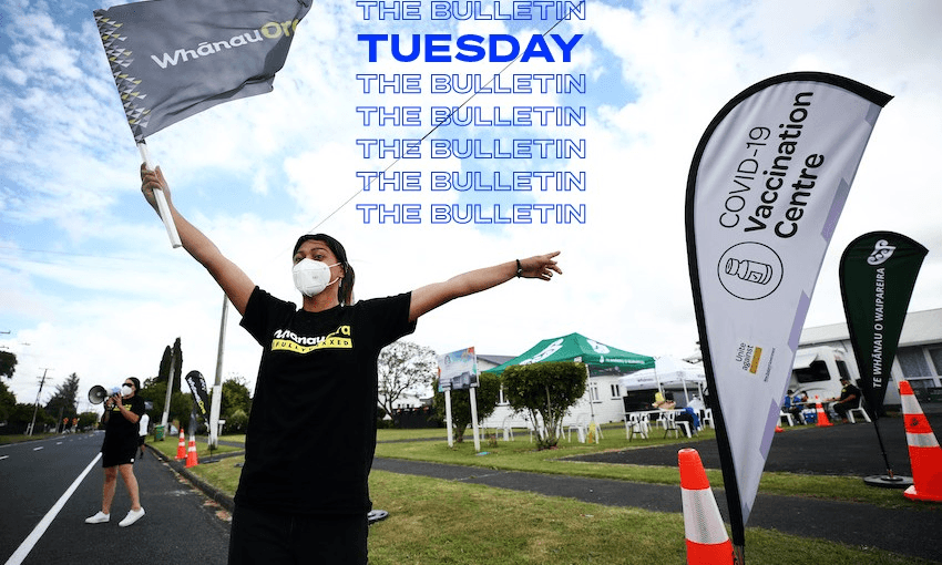 A Whānau Ora vaccination campaign in Auckland. (Fiona Goodall/Getty Images) 
