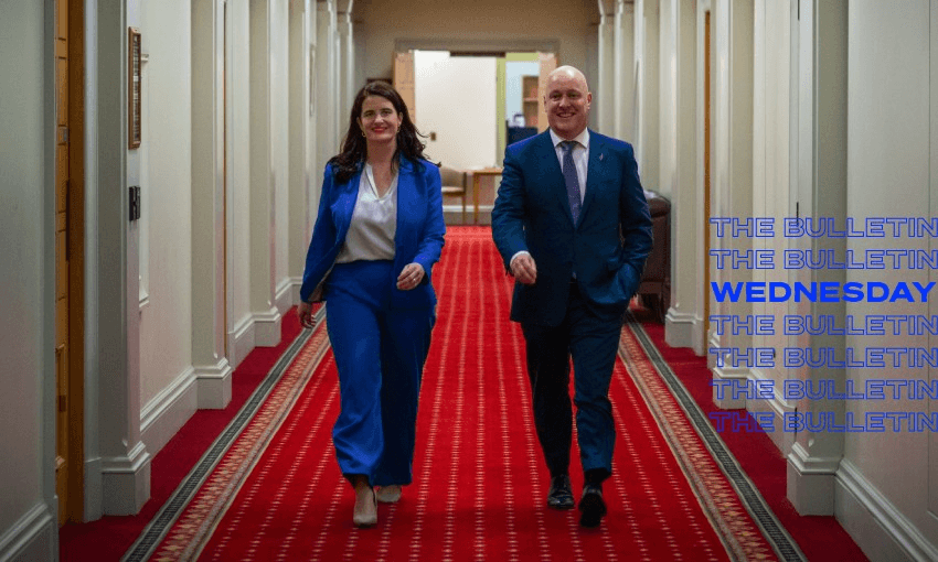 National’s deputy leader and finance spokesperson Nicola Willis and leader Chris Luxon (Photo: Supplied) 
