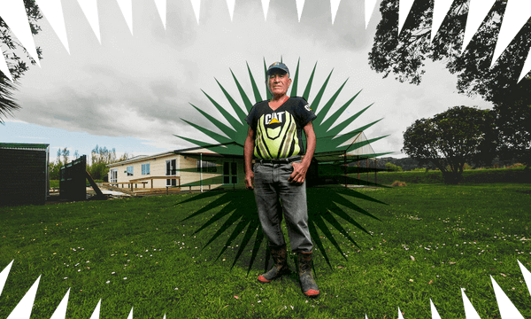 Zak Horomia, chairman of Hinemaurea ki Mangatuna marae (Photo: Josie McClutchie; additional design: Tina Tiller) 
