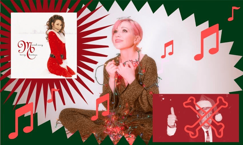 You’ve got Mariah and Paul, but what you really need is some Carly on your Christmas playlist. (Image Design: Tina Tiller) 
