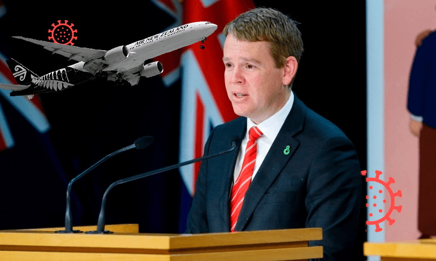 Covid-19 minister Chris Hipkins announced new measures to deal with omicron at a Beehive press conference. (Photo: Getty Images) 
