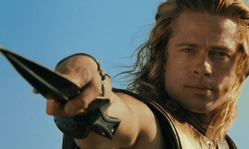 Brad Pitt in the movie Troy (2004) 
