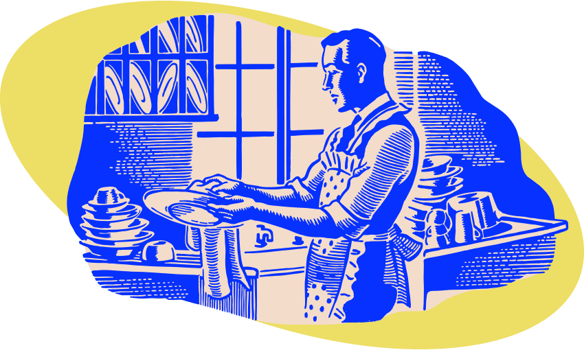 Doing the dishes by hand can be a joy. (Image: Archi Banal) 
