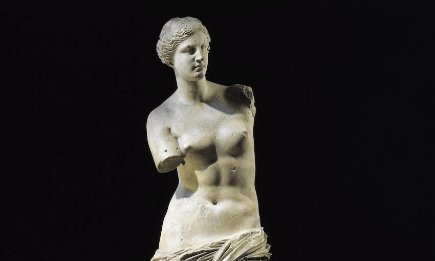 The Venus de Milo, now housed in the Louvre, Paris 
